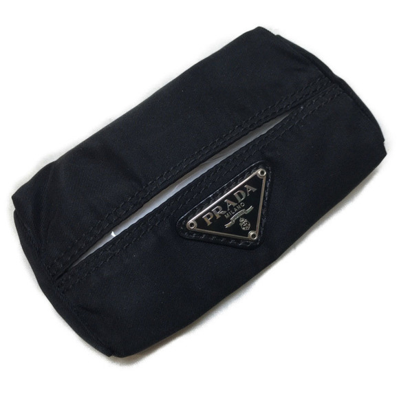 Travel Fabric Prada Blacknylon case tissue PRADA 小物 Tissue Lyst | Black in Holder 小物